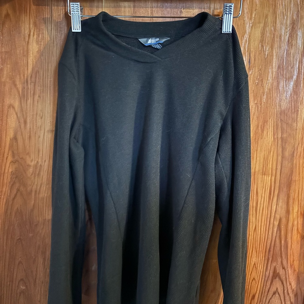 MEC Polartech Fleece Black Long Sleeve Tee